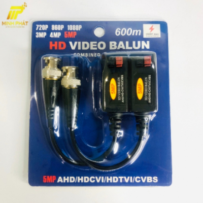 Balun Tím 5MP Dành Cho Camera CVI/VCBS/AHD/TVI