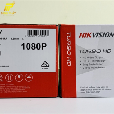 Camera Dome HDTVI 2MP Hikvision DS-2CE56D0T-IRP (3.6mm)