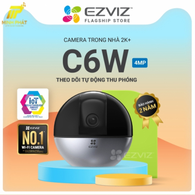 Camera IP Wifi 4MP EZVIZ C6W Quay Quét 360 Độ