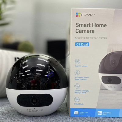  Camera Ezviz Camera Wi-Fi Ezviz C7 Dual 2K⁺ & 2K⁺ quay quét có ống kính kép