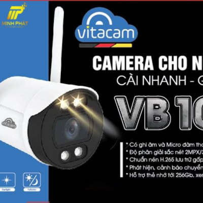 CAMERA NGOÀI TRỜI IP VITACAM VB1095 – 3MPX ULTRA HD 2K