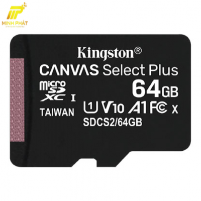 Thẻ Nhớ Kingston SDCS Canvas Select Plus 64GB