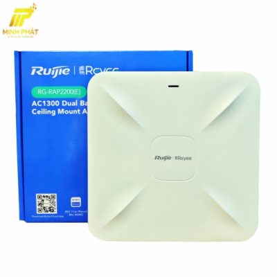 Bộ Phát Wifi Ốp Trần Hoặc Gắn Tường RUIJIE REYEE RG-RAP2200(E)