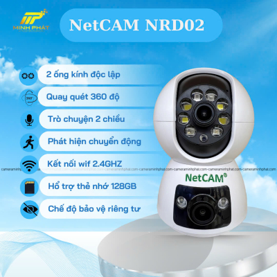 NetCAM NRD02 4MP camera trong nhà sắc nét